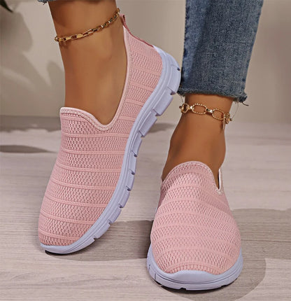 Zapatillas sin cordones AirFlex – Zapatos cómodos ligeros de malla para mujer | Calzado transpirable casual para uso diario