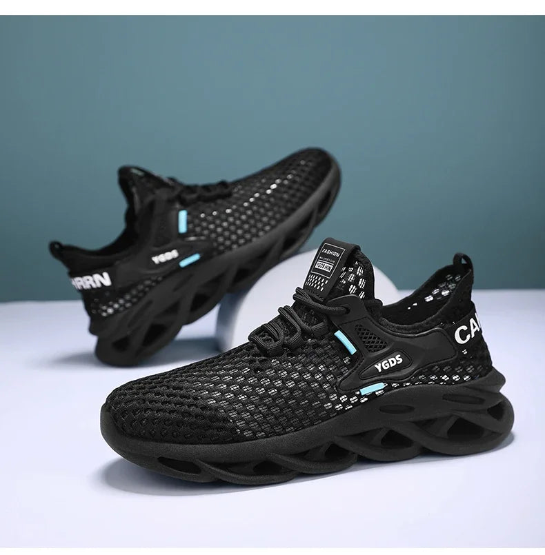 Men’s Mesh Sneakers – Breathable Casual Running Shoes, Lightweight & Stylish - Loom & Soul