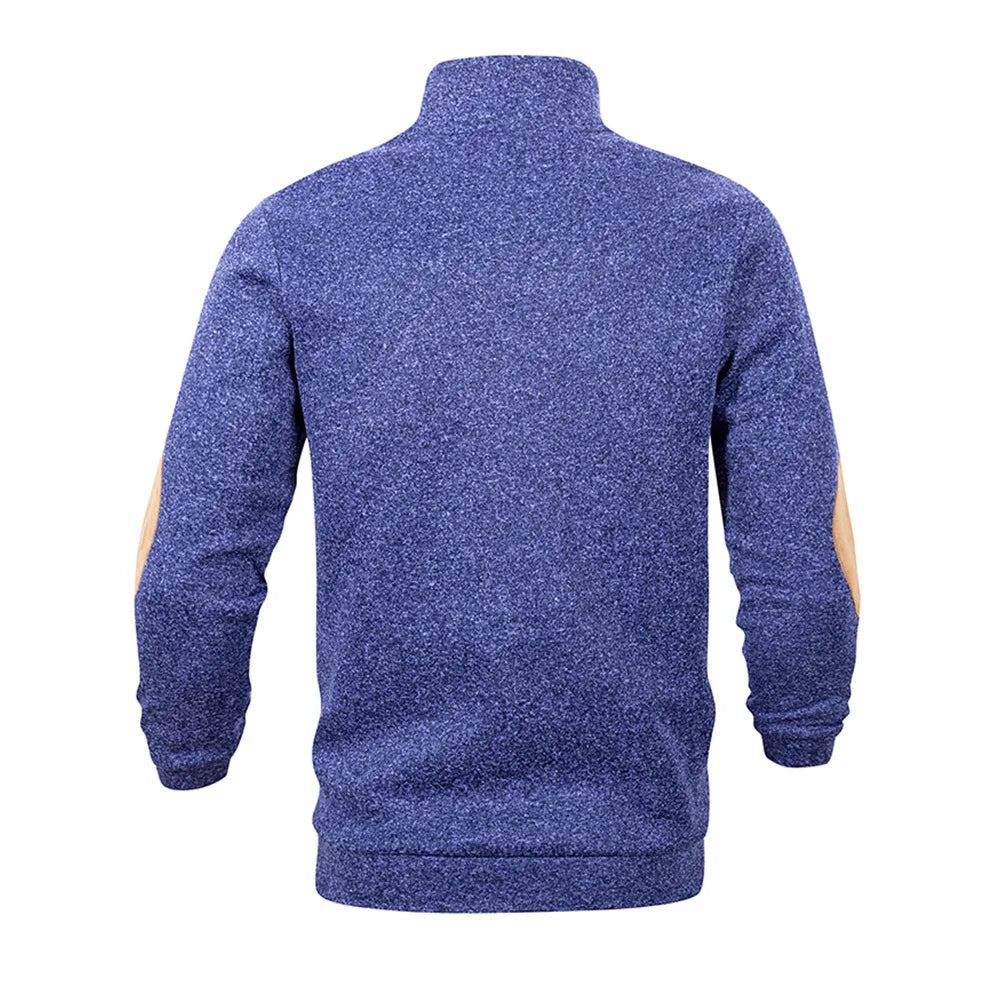 Jersey de cuello alto sin mangas para hombre – Chaleco informal de punto ligero