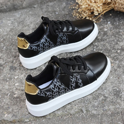 Baskets compensées Loom & Soul pour femme – Chaussures vulcanisées décontractées à bout rond