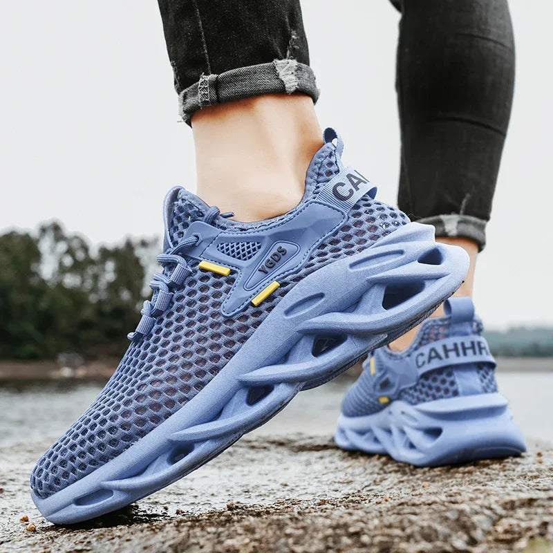 Men’s Mesh Sneakers – Breathable Casual Running Shoes, Lightweight & Stylish - Loom & Soul