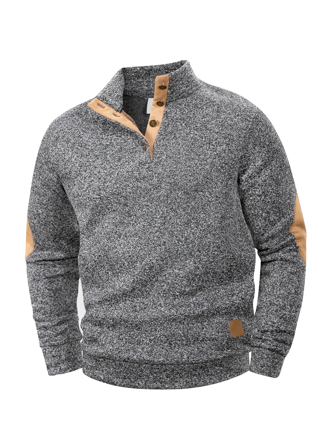Jersey de cuello alto sin mangas para hombre – Chaleco informal de punto ligero