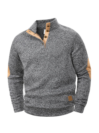 Jersey de cuello alto sin mangas para hombre – Chaleco informal de punto ligero