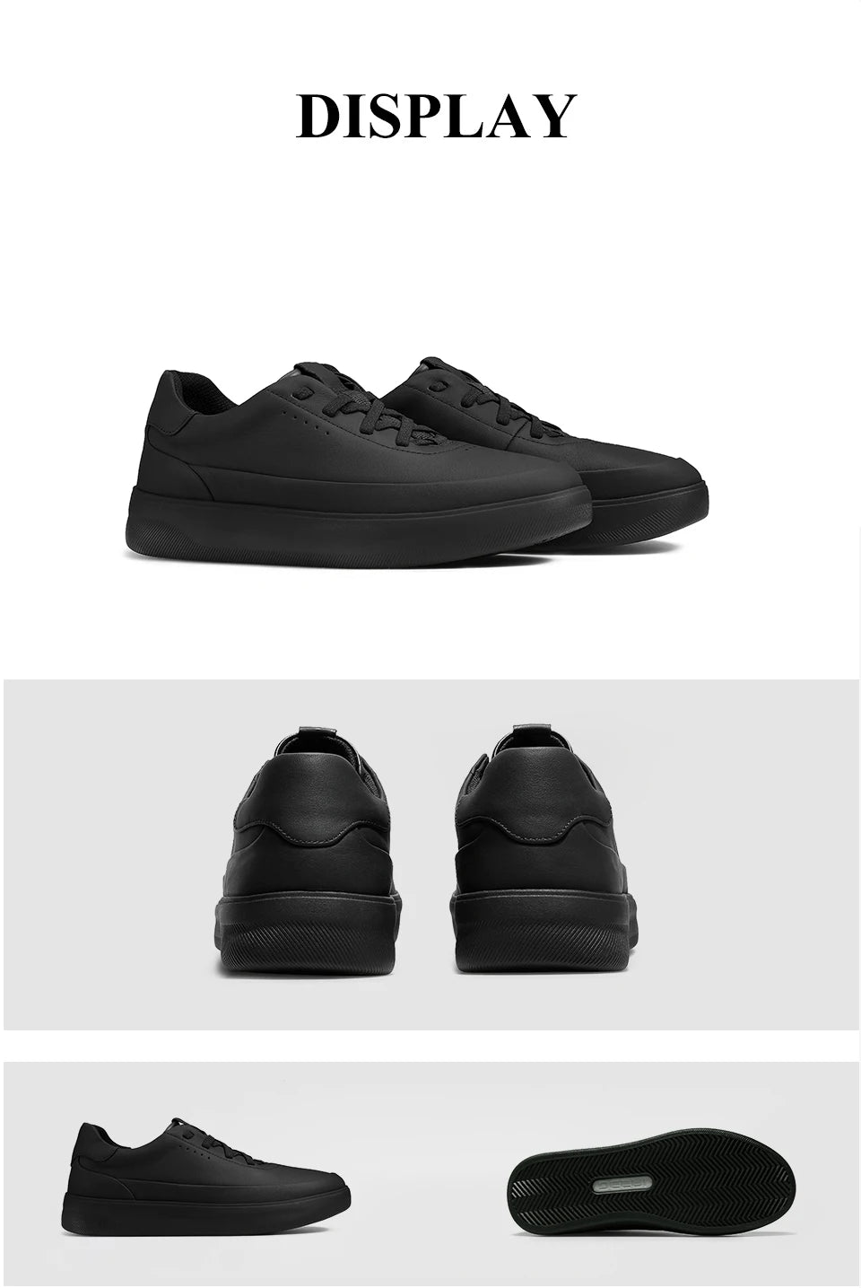 Desai™ DS3097 Zapatos casuales de cuero para hombre – Zapatillas deportivas ligeras y transpirables de suela blanda