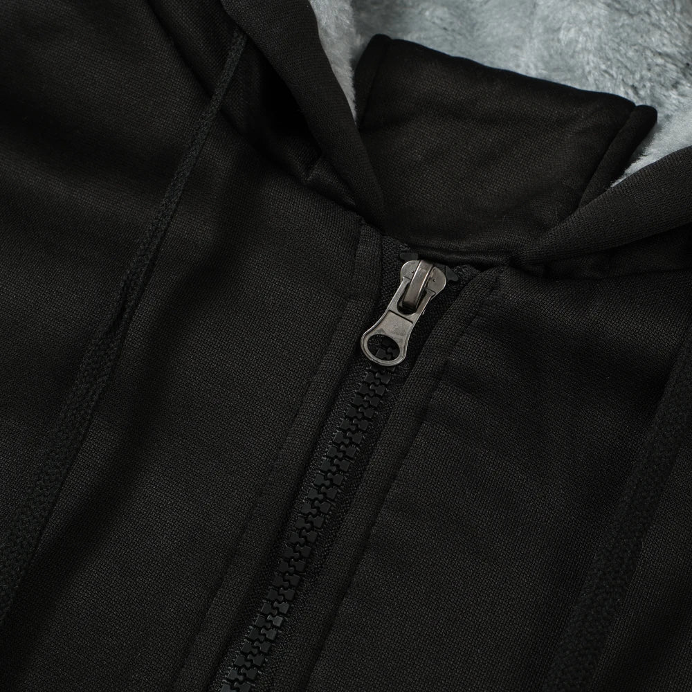 Loom & Soul – Sweat à capuche polaire animé Bleach pour homme – Veste d'hiver chaude à fermeture éclair