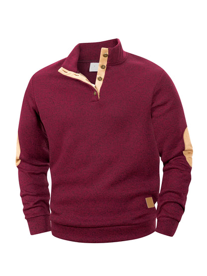 Jersey de cuello alto sin mangas para hombre – Chaleco informal de punto ligero