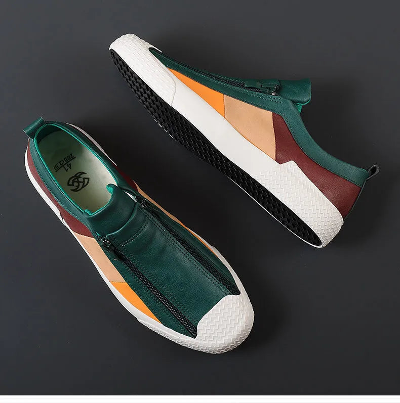 Mocasines de Cuero Premium VARELLO™ para Hombre – Zapatos de Conducir Casuales de Alta Calidad | Mocasines Cómodos, Transpirables, Resistentes al Desgaste y de Tallas Grandes