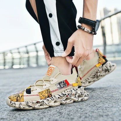 Zapatillas deportivas transpirables de malla para hombre – Zapatillas deportivas informales ligeras para correr
