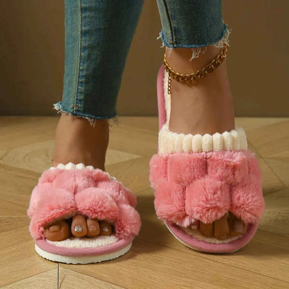 Cozy Plush Home Slippers – Soft Warm Comfort Slides