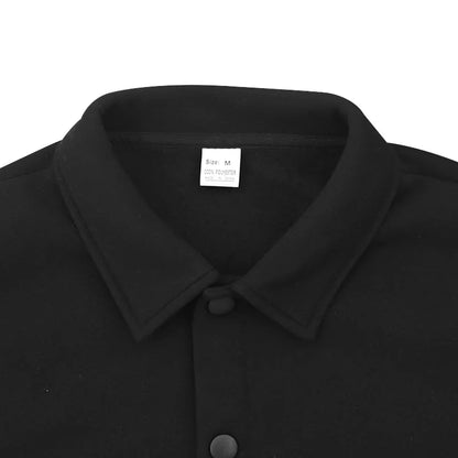 Veste d'hiver en polaire à revers Loom & Soul pour homme – Manteau ajusté à boutonnage simple