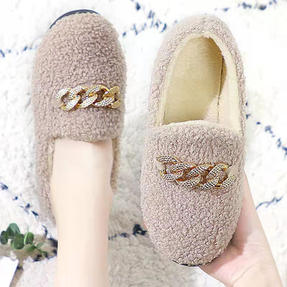 Pantuflas de invierno de pana Rollstep™ – Planos interiores cálidos con forro polar para hombres y mujeres