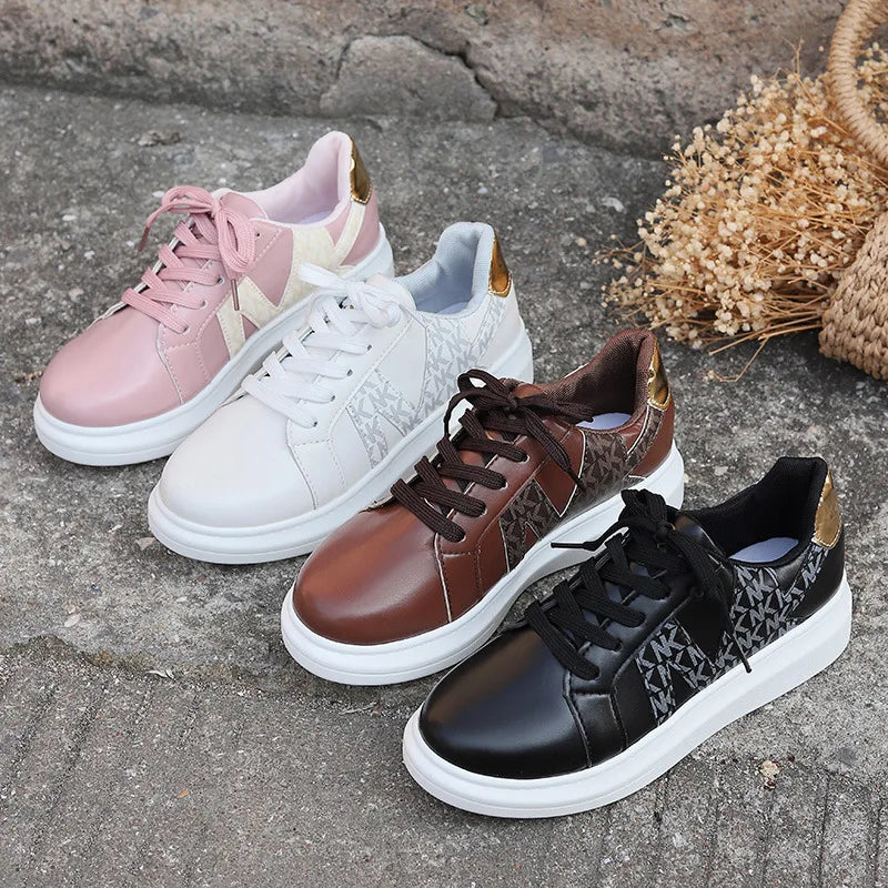 Baskets compensées Loom & Soul pour femme – Chaussures vulcanisées décontractées à bout rond