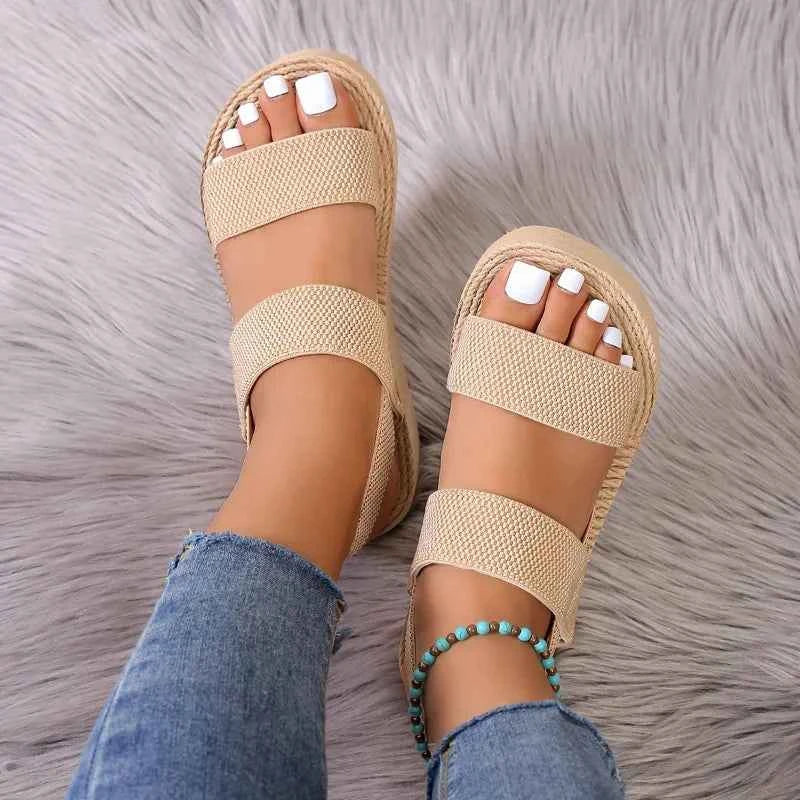 Minimalist Slingback Wedge Sandals – Effortless Elevated Style