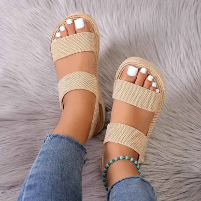 Minimalist Slingback Wedge Sandals – Effortless Elevated Style