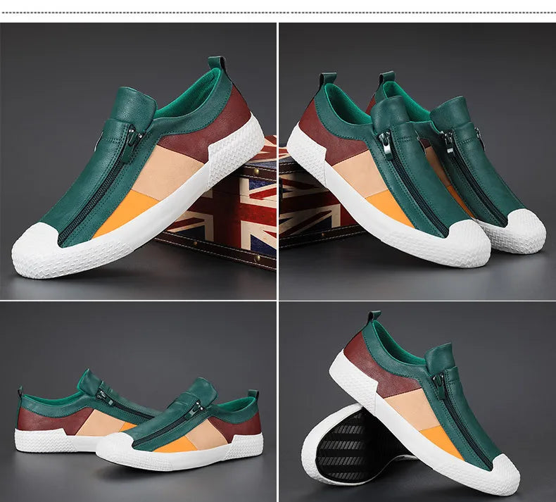 Mocasines de Cuero Premium VARELLO™ para Hombre – Zapatos de Conducir Casuales de Alta Calidad | Mocasines Cómodos, Transpirables, Resistentes al Desgaste y de Tallas Grandes