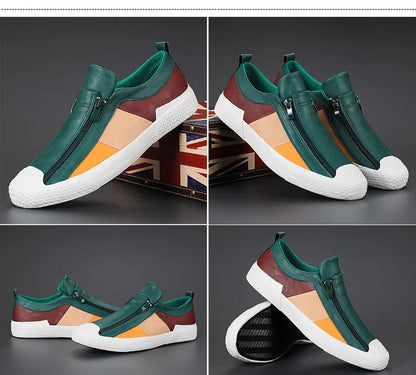 Mocasines de Cuero Premium VARELLO™ para Hombre – Zapatos de Conducir Casuales de Alta Calidad | Mocasines Cómodos, Transpirables, Resistentes al Desgaste y de Tallas Grandes