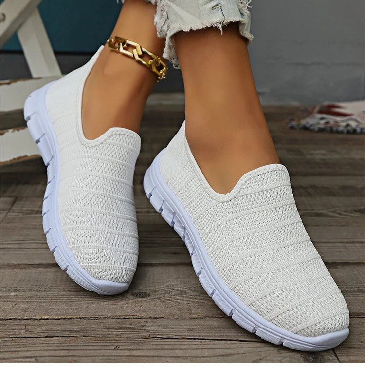 Zapatillas sin cordones AirFlex – Zapatos cómodos ligeros de malla para mujer | Calzado transpirable casual para uso diario