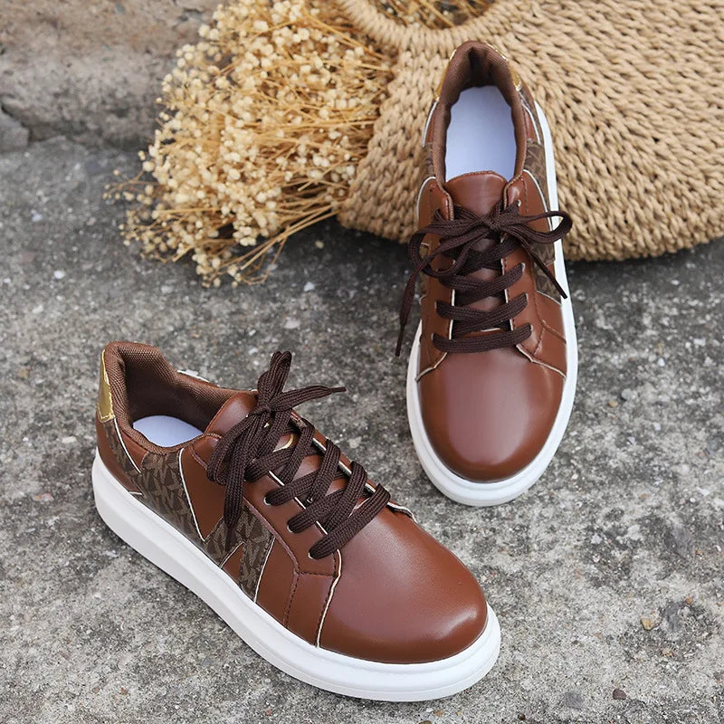Baskets compensées Loom & Soul pour femme – Chaussures vulcanisées décontractées à bout rond