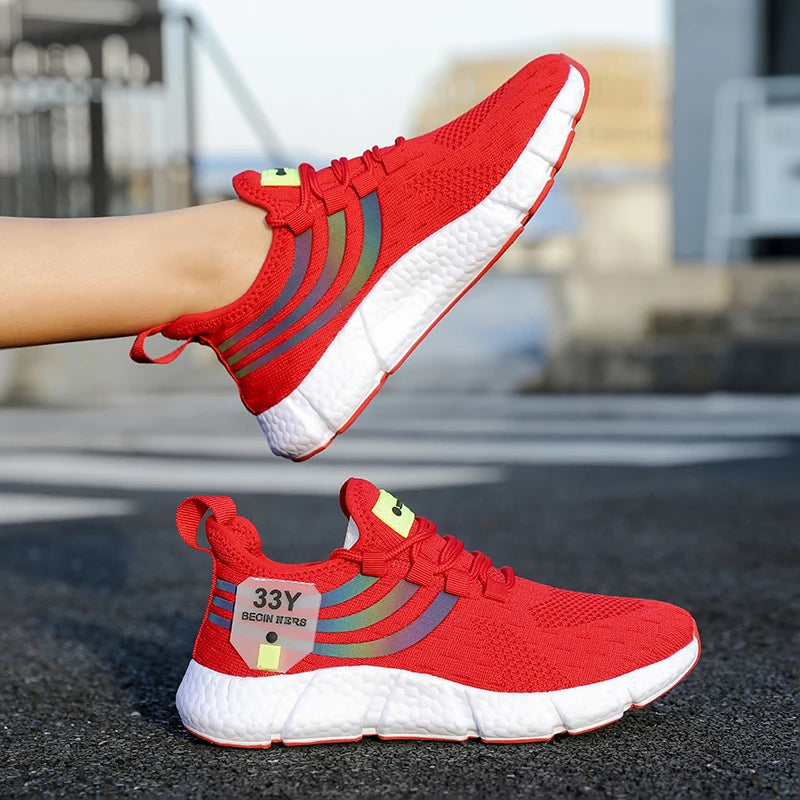 Zapatillas de Malla con Cordones para Hombre – Calzado Informal Ligero y Transpirable para Caminar