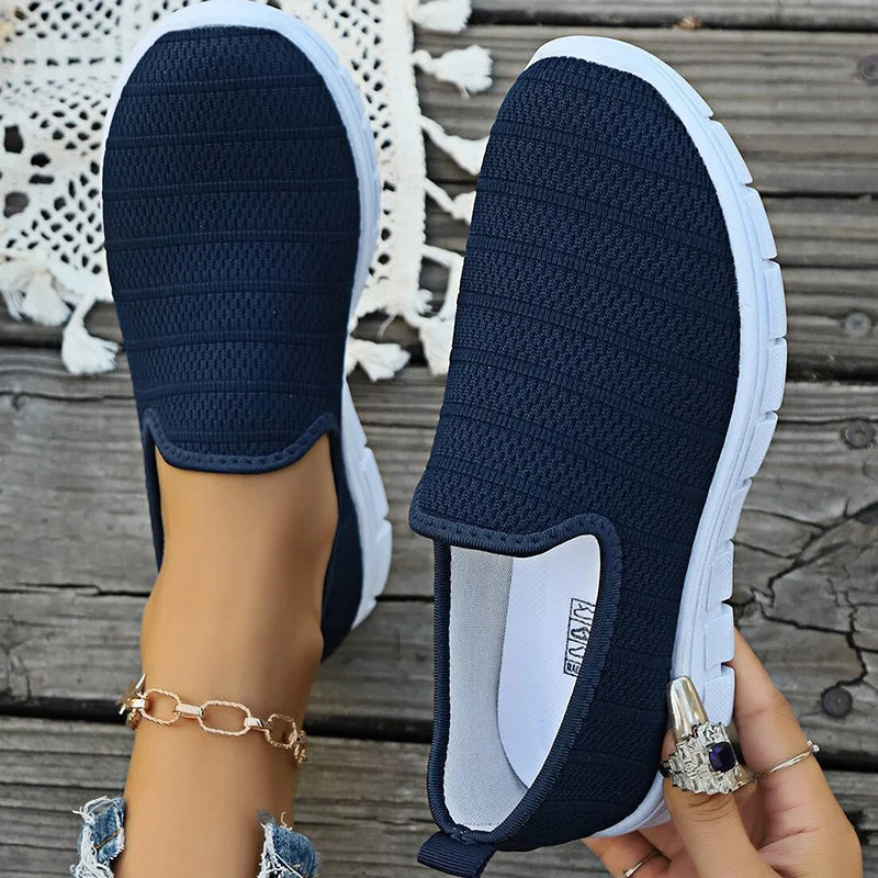 Zapatillas sin cordones AirFlex – Zapatos cómodos ligeros de malla para mujer | Calzado transpirable casual para uso diario