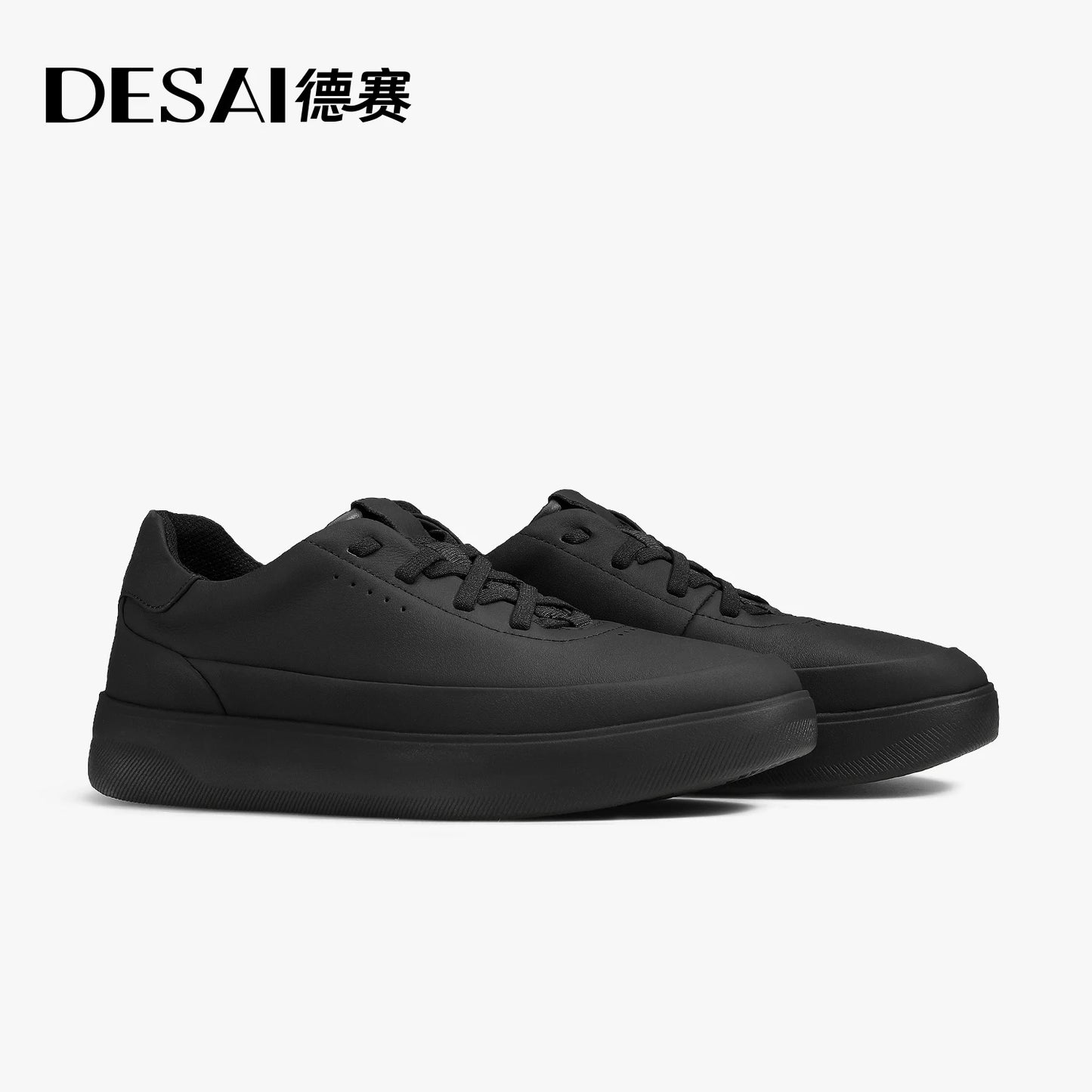 Desai™ DS3097 Zapatos casuales de cuero para hombre – Zapatillas deportivas ligeras y transpirables de suela blanda