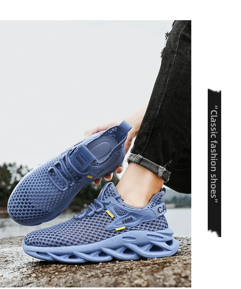 Men’s Mesh Sneakers – Breathable Casual Running Shoes, Lightweight & Stylish - Loom & Soul