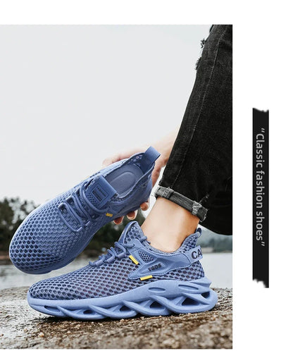 Men’s Mesh Sneakers – Breathable Casual Running Shoes, Lightweight & Stylish - Loom & Soul