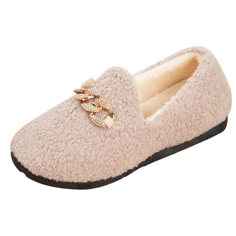 Pantuflas de invierno de pana Rollstep™ – Planos interiores cálidos con forro polar para hombres y mujeres
