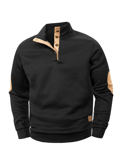Jersey de cuello alto sin mangas para hombre – Chaleco informal de punto ligero