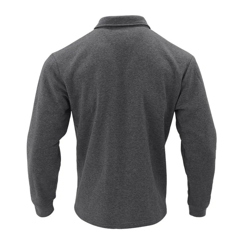 Veste d'hiver en polaire à revers Loom & Soul pour homme – Manteau ajusté à boutonnage simple