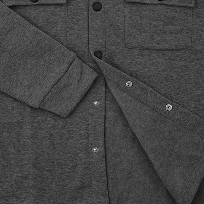 Veste d'hiver en polaire à revers Loom & Soul pour homme – Manteau ajusté à boutonnage simple