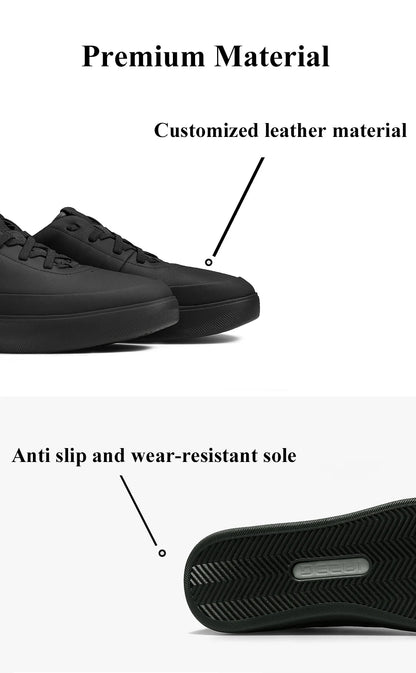 Desai™ DS3097 Zapatos casuales de cuero para hombre – Zapatillas deportivas ligeras y transpirables de suela blanda