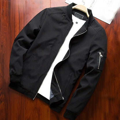 Chaqueta Bomber Slim Fit para Hombre Loom & Soul – Cortavientos Ligero Tipo Béisbol