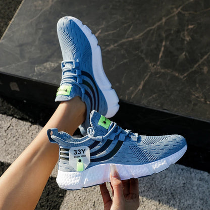 Zapatillas de Malla con Cordones para Hombre – Calzado Informal Ligero y Transpirable para Caminar