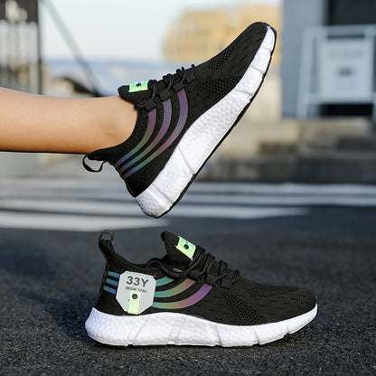 Zapatillas de Malla con Cordones para Hombre – Calzado Informal Ligero y Transpirable para Caminar