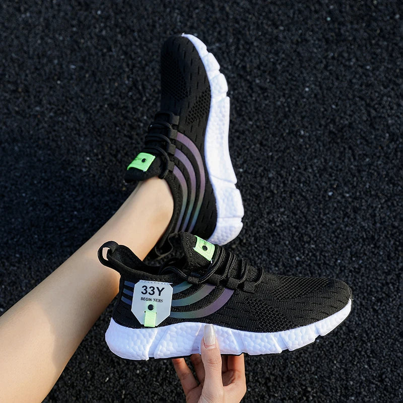 Zapatillas de Malla con Cordones para Hombre – Calzado Informal Ligero y Transpirable para Caminar
