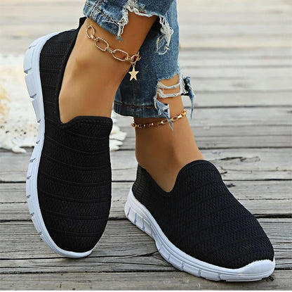 Zapatillas sin cordones AirFlex – Zapatos cómodos ligeros de malla para mujer | Calzado transpirable casual para uso diario