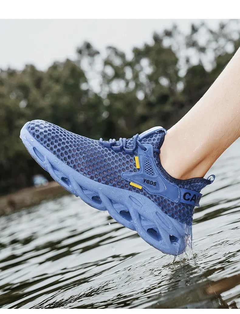Men’s Mesh Sneakers – Breathable Casual Running Shoes, Lightweight & Stylish - Loom & Soul