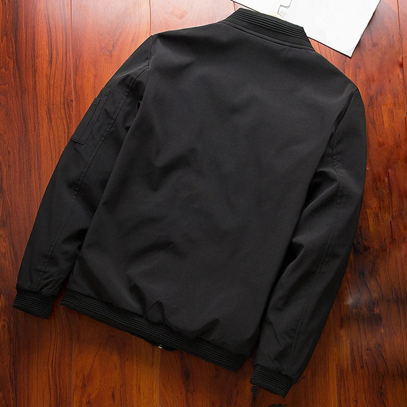 Chaqueta Bomber Slim Fit para Hombre Loom & Soul – Cortavientos Ligero Tipo Béisbol