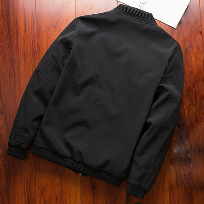 Chaqueta Bomber Slim Fit para Hombre Loom & Soul – Cortavientos Ligero Tipo Béisbol