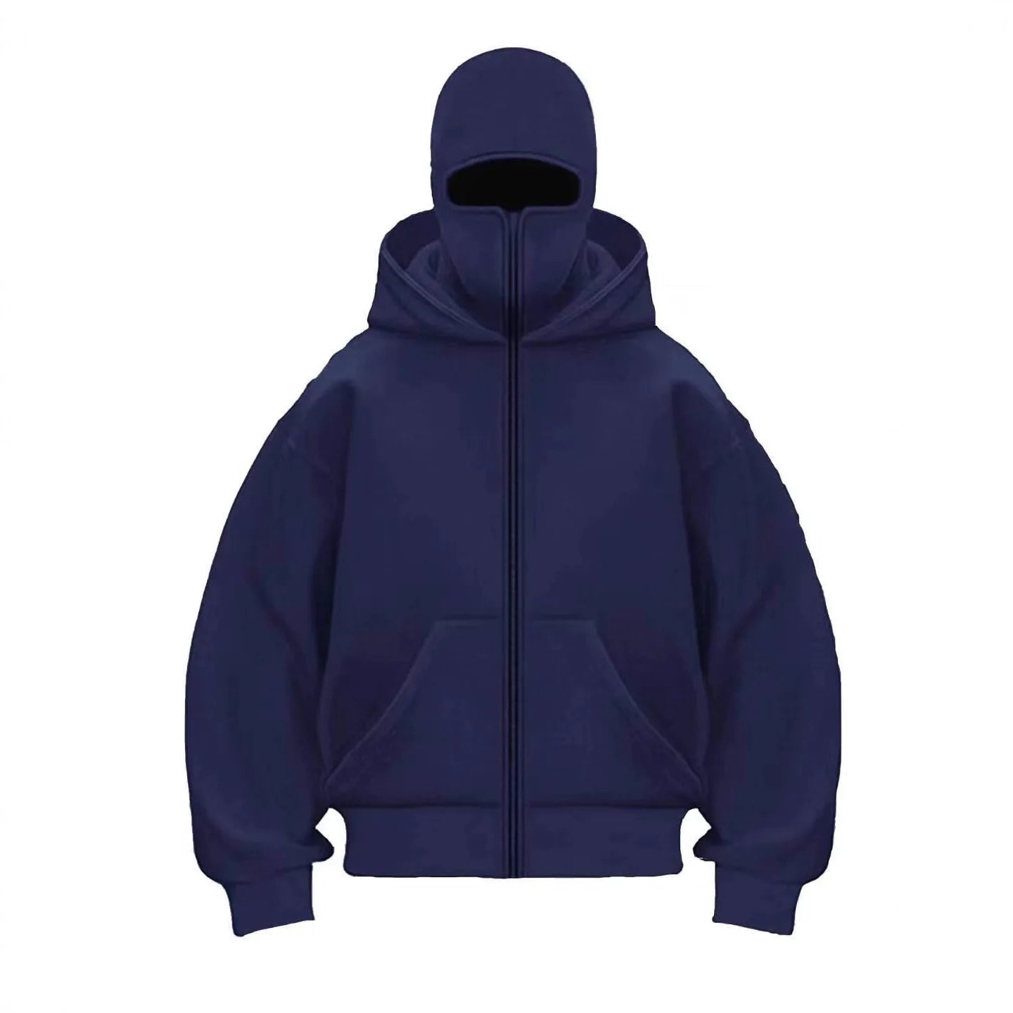 Sudadera con capucha y cremallera de otoño-invierno para hombre – Chaqueta casual cálida de estilo urbano