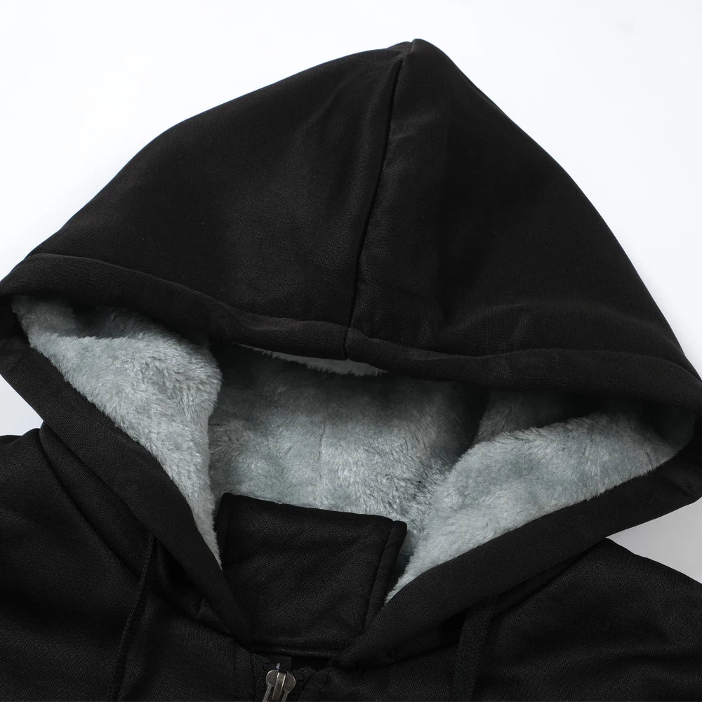 Loom & Soul – Sweat à capuche polaire animé Bleach pour homme – Veste d'hiver chaude à fermeture éclair