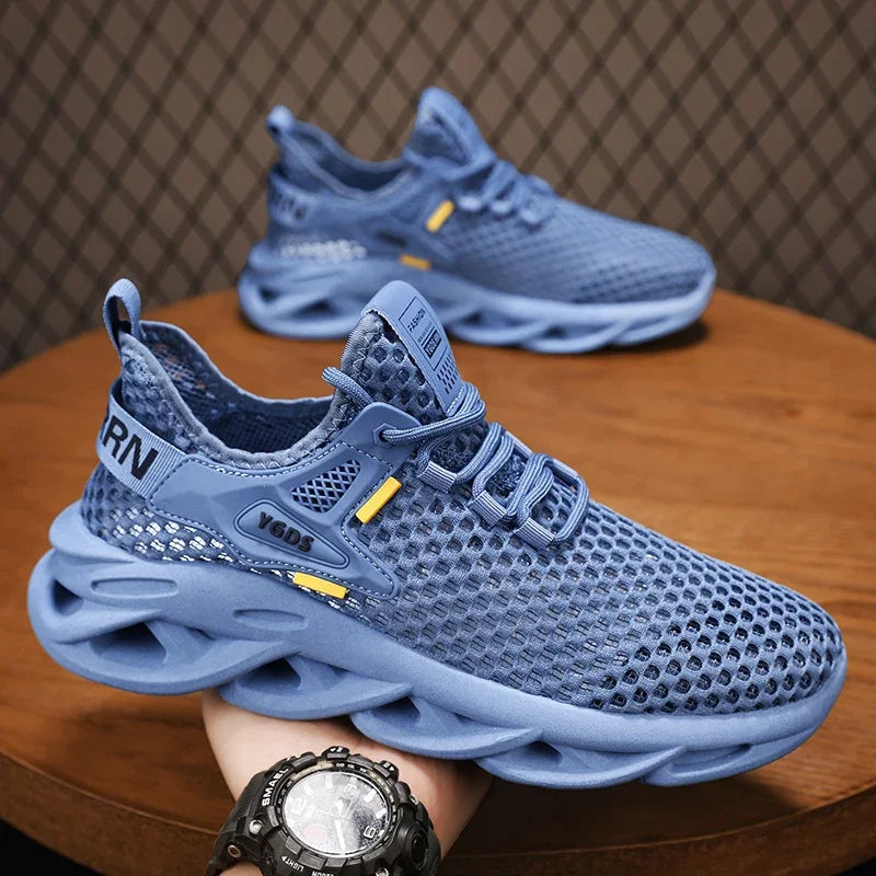 Men’s Mesh Sneakers – Breathable Casual Running Shoes, Lightweight & Stylish - Loom & Soul
