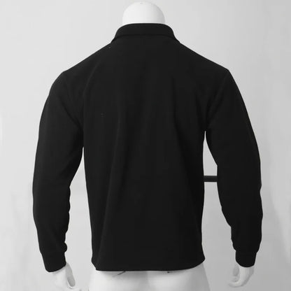 Veste d'hiver en polaire à revers Loom & Soul pour homme – Manteau ajusté à boutonnage simple