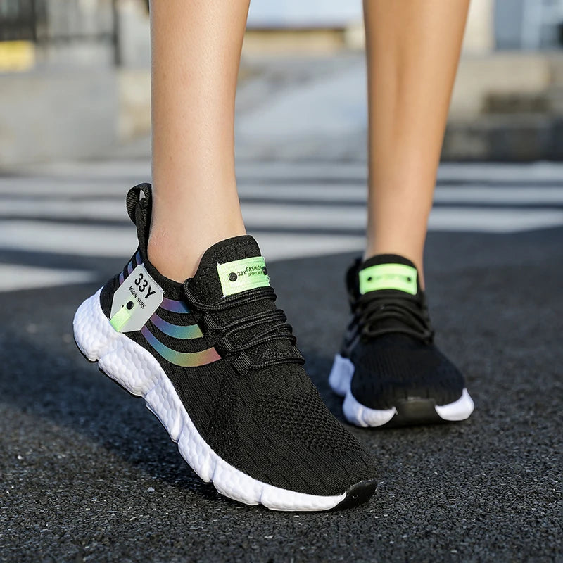 Zapatillas de Malla con Cordones para Hombre – Calzado Informal Ligero y Transpirable para Caminar