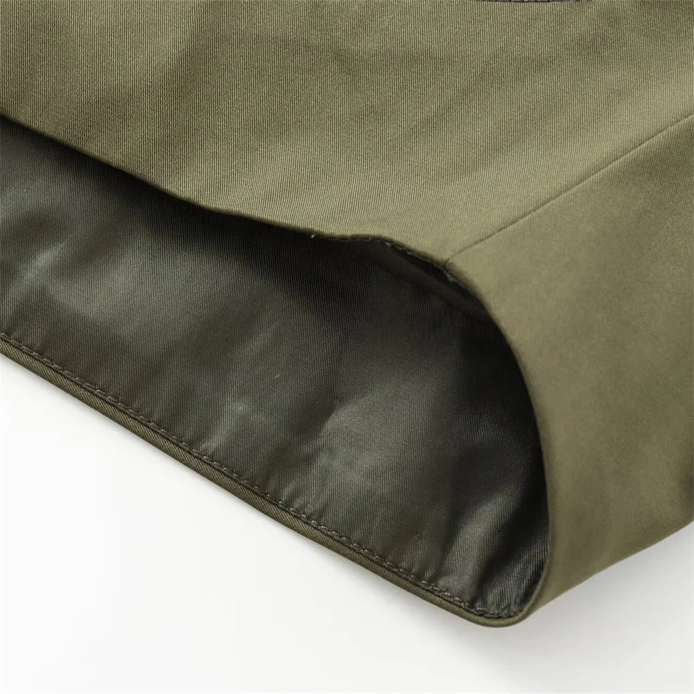 Chaqueta con capucha y solapa EleganceEase™: estilo otoñal atemporal, confianza sin esfuerzo