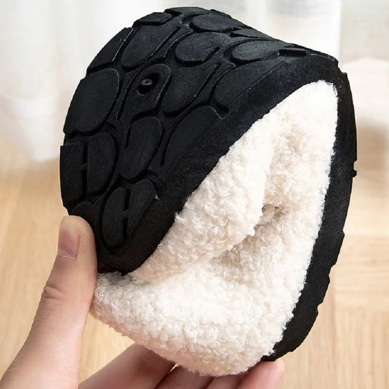 Pantuflas de invierno de pana Rollstep™ – Planos interiores cálidos con forro polar para hombres y mujeres