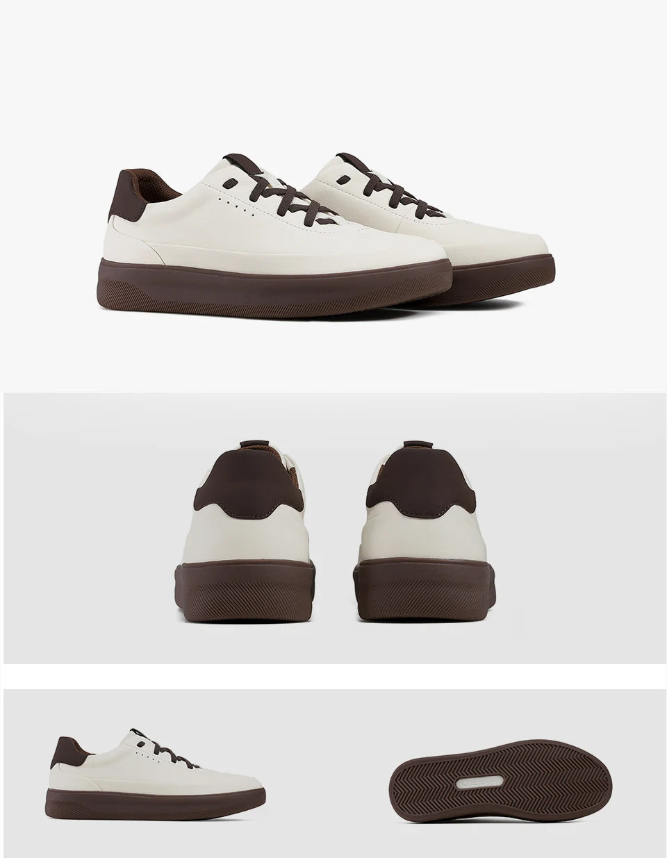 Desai™ DS3097 Zapatos casuales de cuero para hombre – Zapatillas deportivas ligeras y transpirables de suela blanda