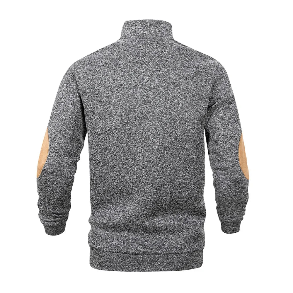 Jersey de cuello alto sin mangas para hombre – Chaleco informal de punto ligero