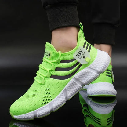Zapatillas de Malla con Cordones para Hombre – Calzado Informal Ligero y Transpirable para Caminar